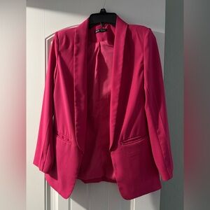 SHEIN Vibrant Pink Blazer